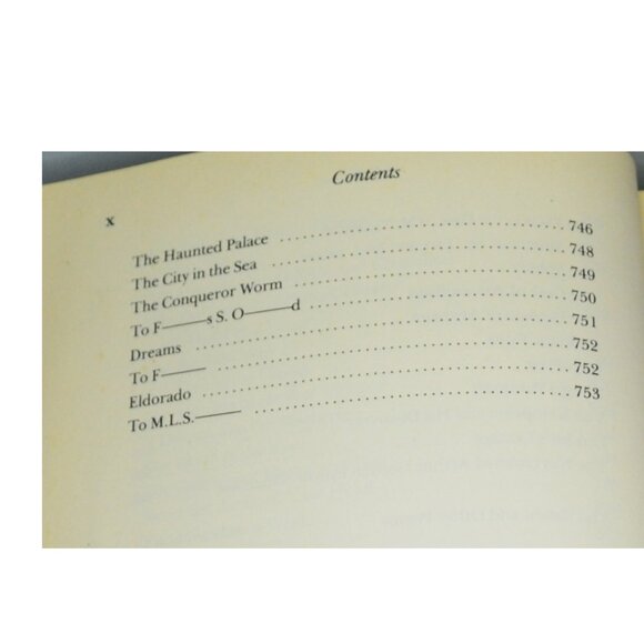 Edgar Allan Poe Leather Bonded Book 1985 Has 751 Pages Stories Novel Poems - Picture 12 of 12